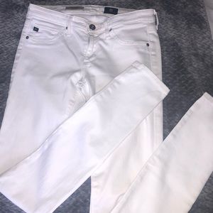 AG White Skinny Pants